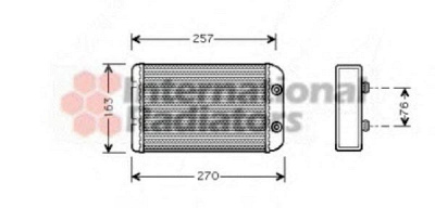 VAN WEZEL 17006254 -  Теплообменник, отопление салона